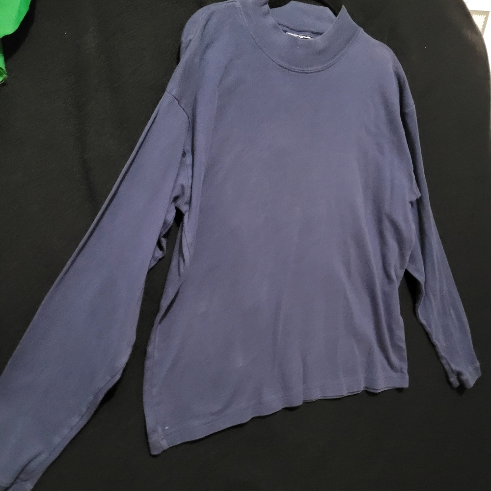 Vintage Chico's Heavyweight Turtleneck T-Shirt-Sz.2-gemtly pre-luved